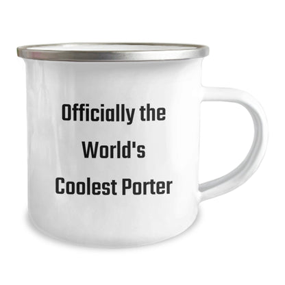 Funny Gifts for Porter, Officially The World's Coolest Porter Camping Mug Christmas Unique Gifts from Friends - The Buy Boom