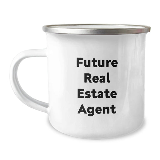 Funny Gifts for Real Estate Agent, Camping Mug for Men and Women, Inspirational Quote 'Future Real Estate Agent, Closing Deals is My Jam', Christmas Unique Gifts from Friends - The Buy Boom