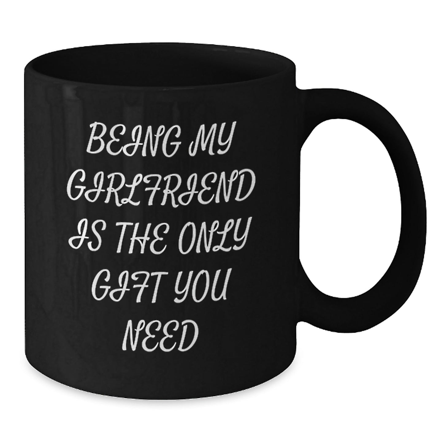Funny Gifts for Sweetheart - Being My Sweetheart Is The Only Gift You Need Black Coffee Mug, Gifts from Men to Women on Christmas - The Buy Boom