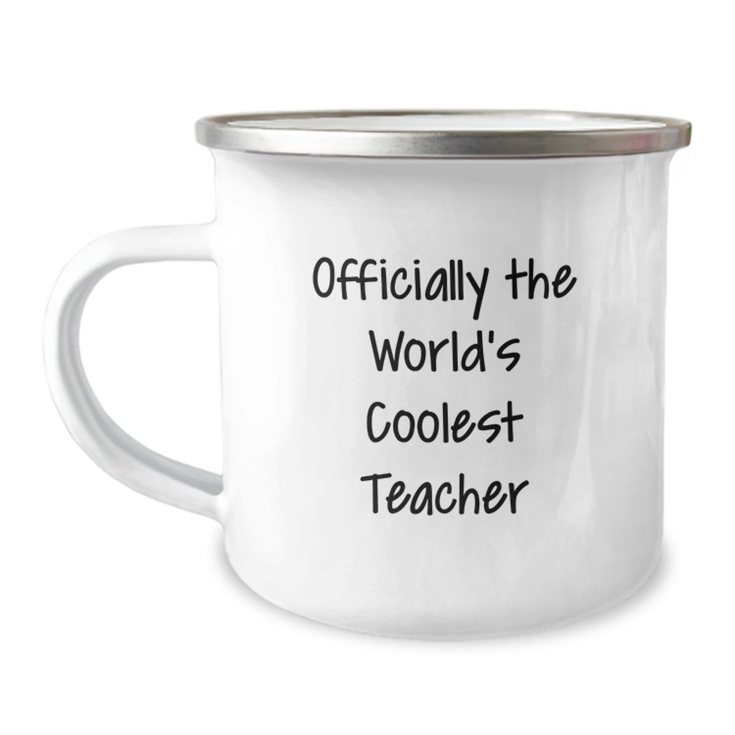 Funny Gifts for Teachers, Christmas Unique Teacher Mug, Camping Mug for Teachers - 'Officially The World's Coolest Teacher' - The Buy Boom