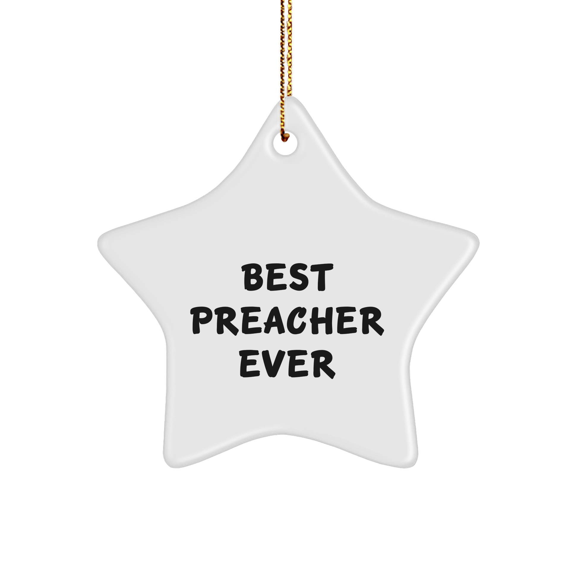 Funny Gifts from Best Preachers Ever - Star Ornament for Preachers, Christmas Unique Gifts for Men, Women, Friends, Coworkers, Family - The Buy Boom