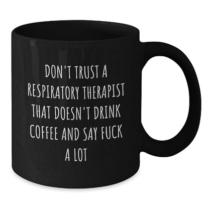 Funny Gifts from Coworkers for Respiratory Therapist Christmas Unique Gifts - Black Coffee Mug - The Buy Boom