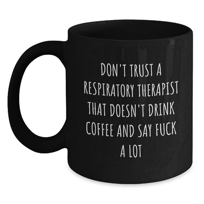 Funny Gifts from Coworkers for Respiratory Therapist Christmas Unique Gifts - Black Coffee Mug - The Buy Boom
