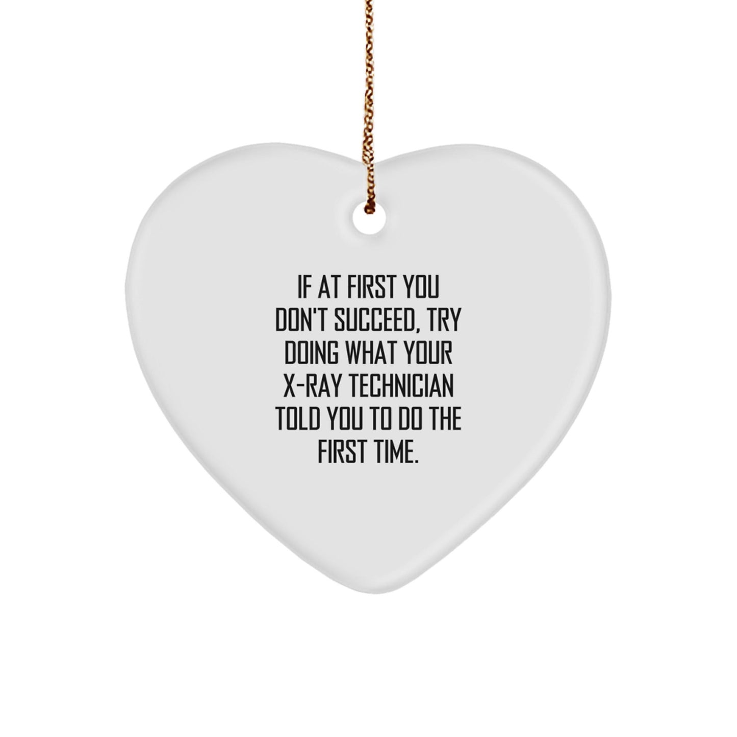 Funny Gifts from Family and Friends X - Ray Technician Heart Ornament Christmas Unique Ideas - The Buy Boom