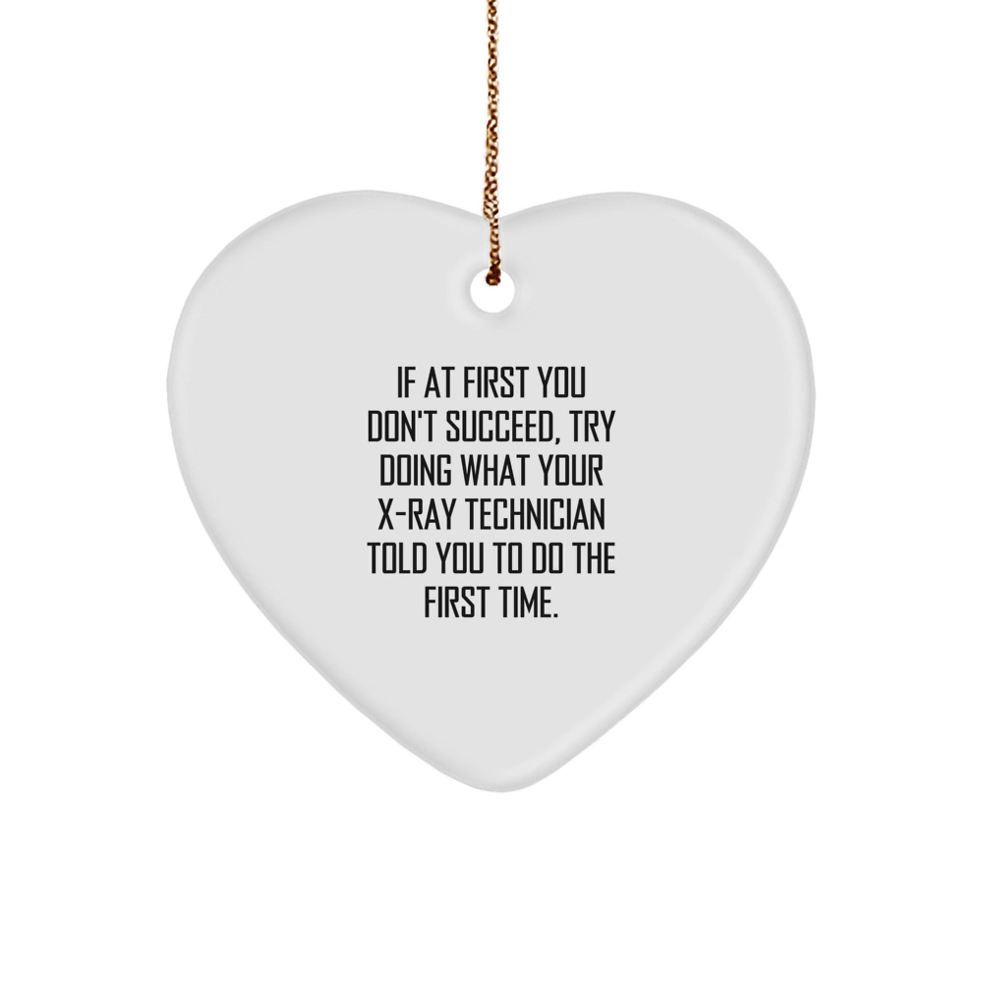 Funny Gifts from Family and Friends X - Ray Technician Heart Ornament Christmas Unique Ideas - The Buy Boom