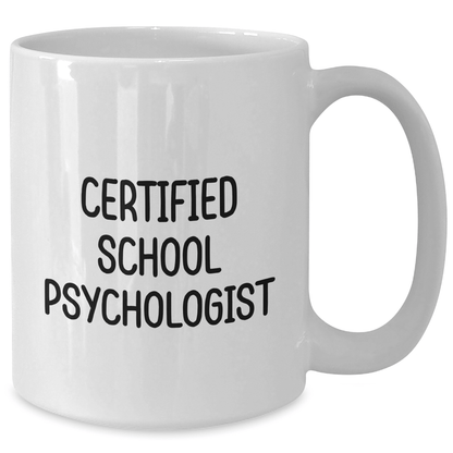 Funny Gifts from Family for School Psychologist, White Coffee Mug for Father's Day - The Buy Boom