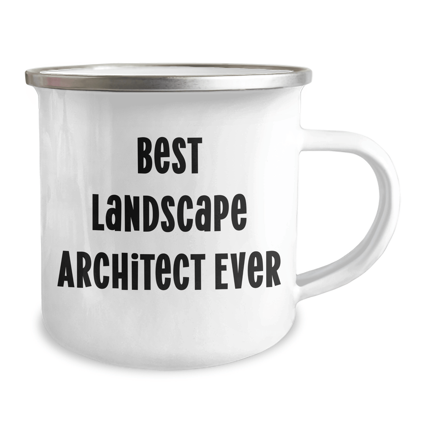 Funny Gifts from Family to Landscape Architect Graduates - 'Best Landscape Architect Ever' Quote, Unique Camping Mug, 12 oz Stainless Steel with Enamel Finish - The Buy Boom
