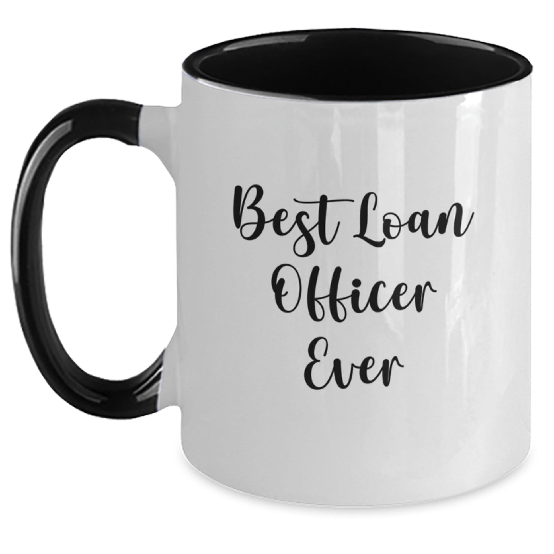 Funny Gifts from Friends and Family for Best Loan Officer Ever, Two Tone Coffee Mug for Loan Officer Graduation - The Buy Boom
