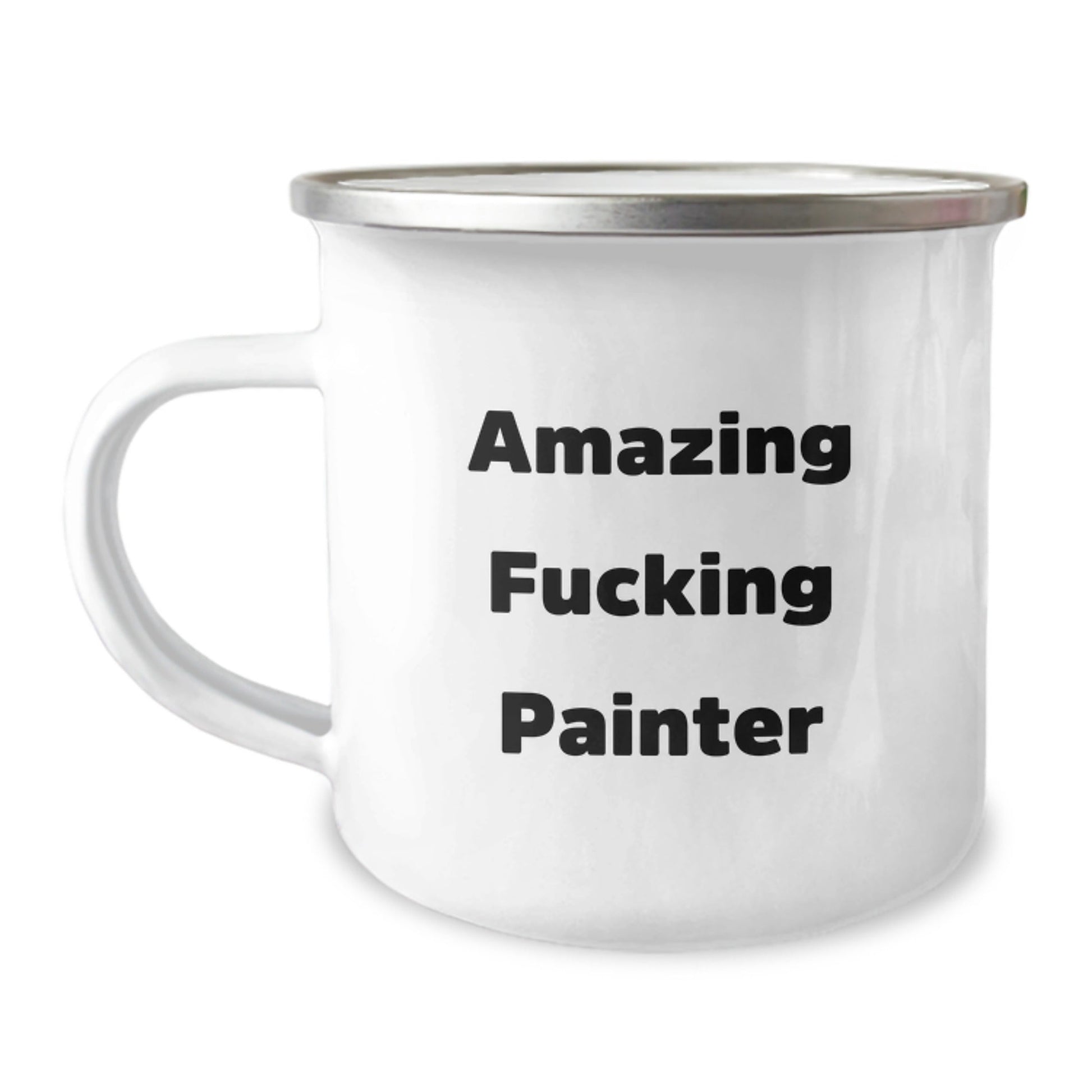 Funny Gifts from Friends for Amazing Painter Birthday Camping Mug, Unique Birthday Unique Gifts for Painter, 12 oz Stainless Steel with Enamel Finish - The Buy Boom