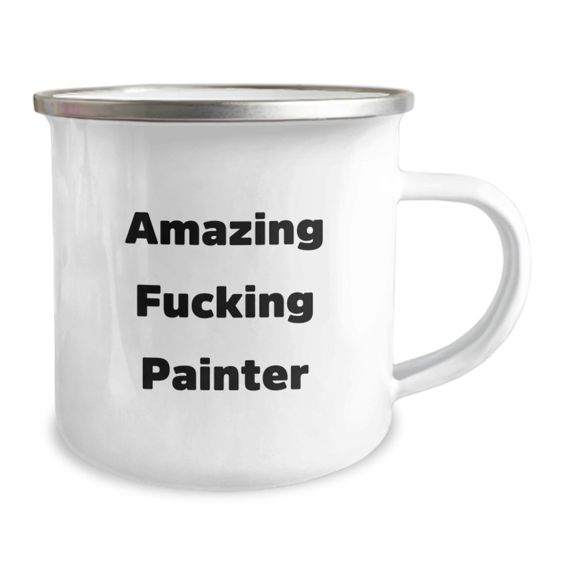 Funny Gifts from Friends for Amazing Painter Birthday Camping Mug, Unique Birthday Unique Gifts for Painter, 12 oz Stainless Steel with Enamel Finish - The Buy Boom