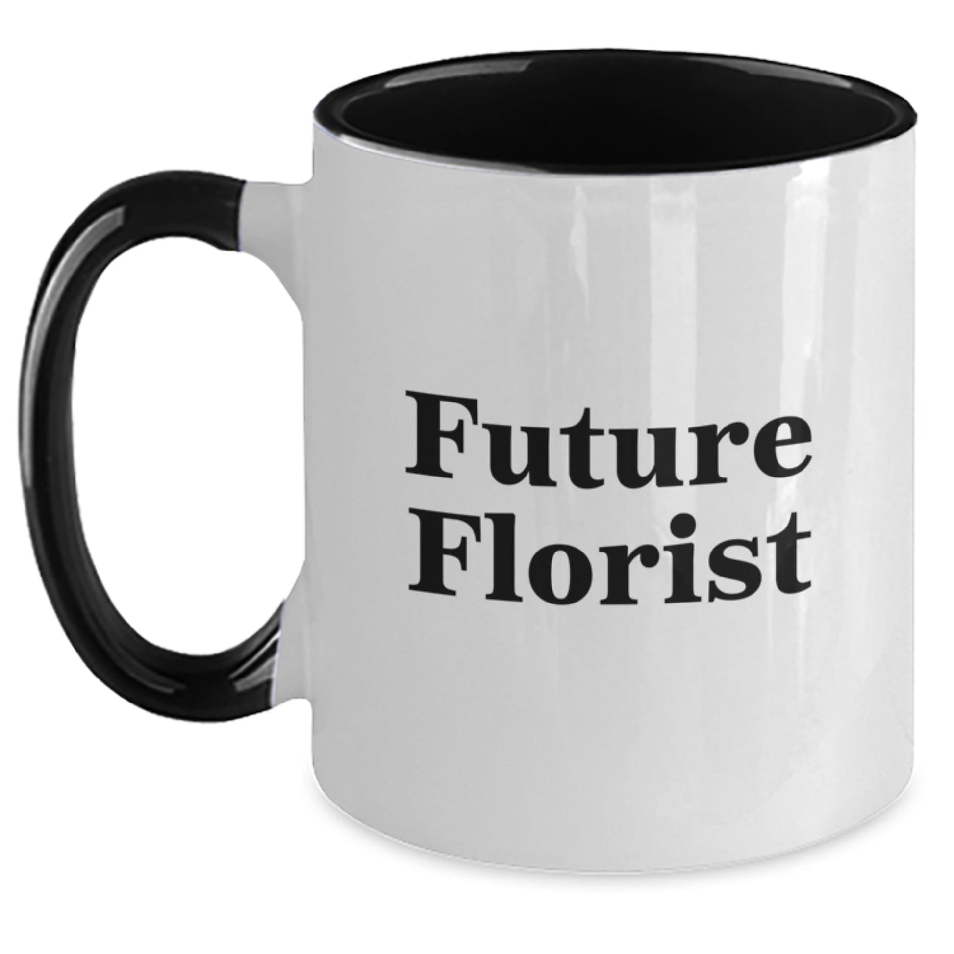 Funny Gifts from Friends for Florist - Two Tone Coffee Mug - Future Florist Quote, Perfect for Christmas Unique Gifts - The Buy Boom