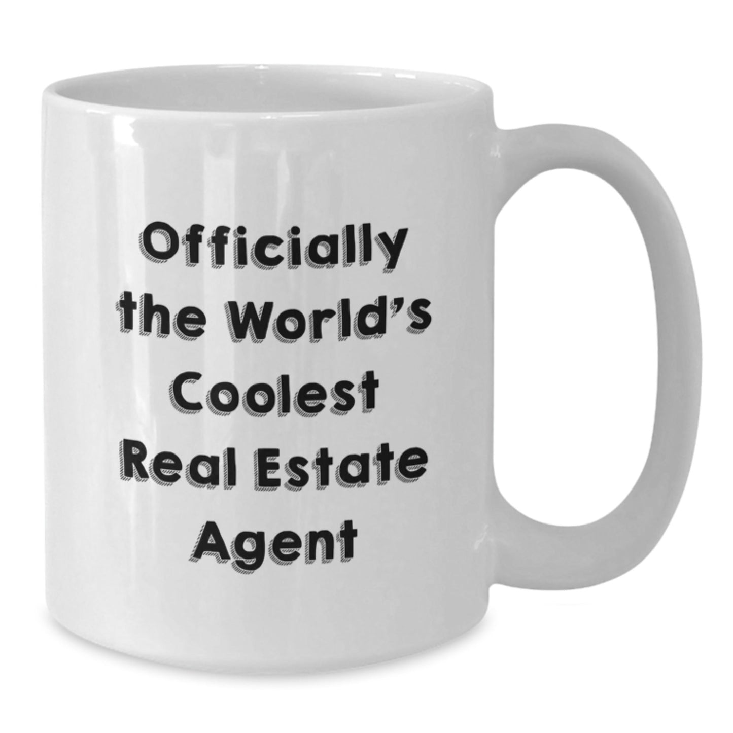 Funny Gifts from Friends for Real Estate Agent, Officially The World's Coolest Real Estate Agent White Coffee Mug, Christmas Unique Gifts - The Buy Boom