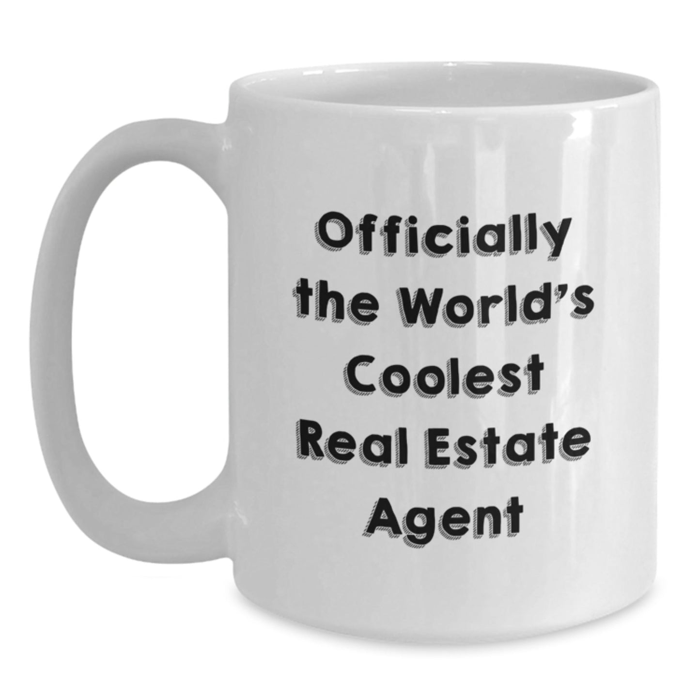 Funny Gifts from Friends for Real Estate Agent, Officially The World's Coolest Real Estate Agent White Coffee Mug, Christmas Unique Gifts - The Buy Boom