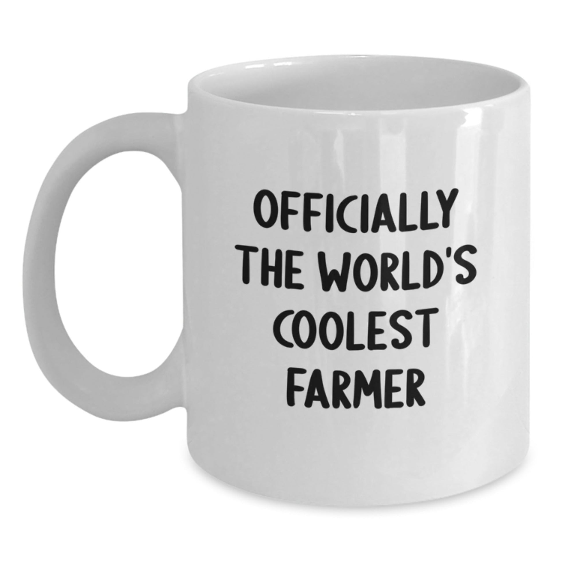 Funny Gifts from Friends for the World's Coolest Farmer, White Coffee Mug with 11oz or 15oz Capacity, Perfect for Christmas Morning - The Buy Boom