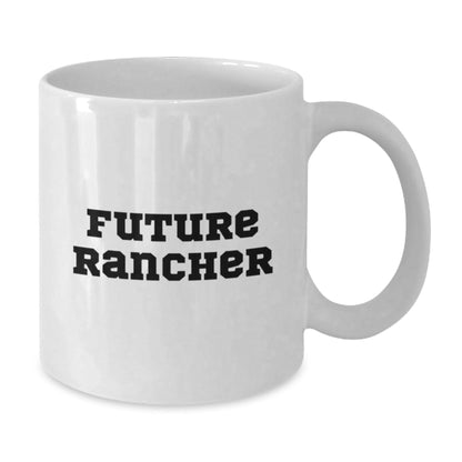 Funny Gifts from Friends to Future Rancher Men White Coffee Mug for Christmas - The Buy Boom