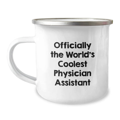 Funny Gifts from Friends to Physician Assistants - Officially The 'World's Coolest' Physician Assistant Camping Mug for Christmas - The Buy Boom