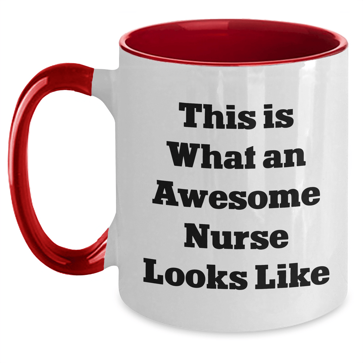 Funny Gifts from Men for Awesome Nurses - This Is What An Awesome Nurse Looks Like Two Tone Coffee Mug for Father's Day - The Buy Boom