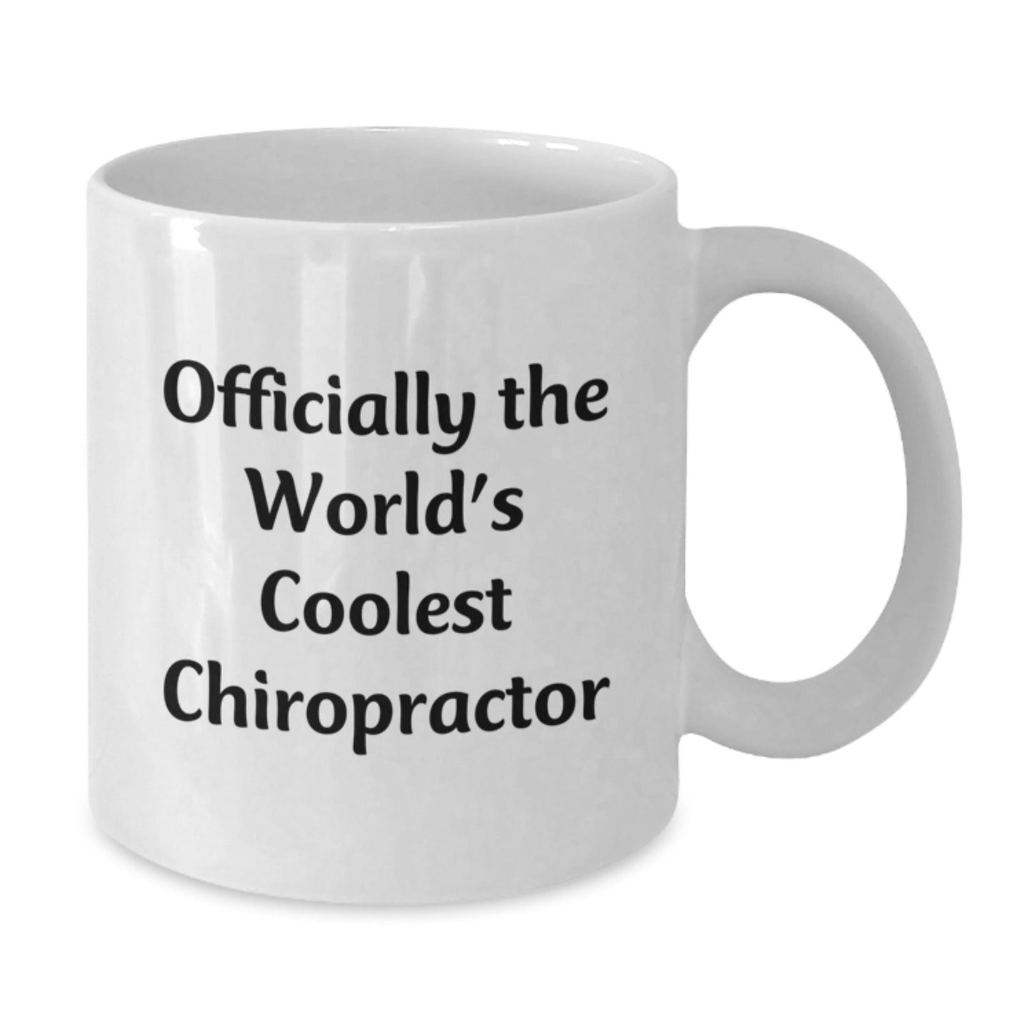 Funny Gifts from Men for Chiropractor Friends - 'Officially The World's Coolest Chiropractor' White Coffee Mug, Graduation Unique Gifts for Him - The Buy Boom