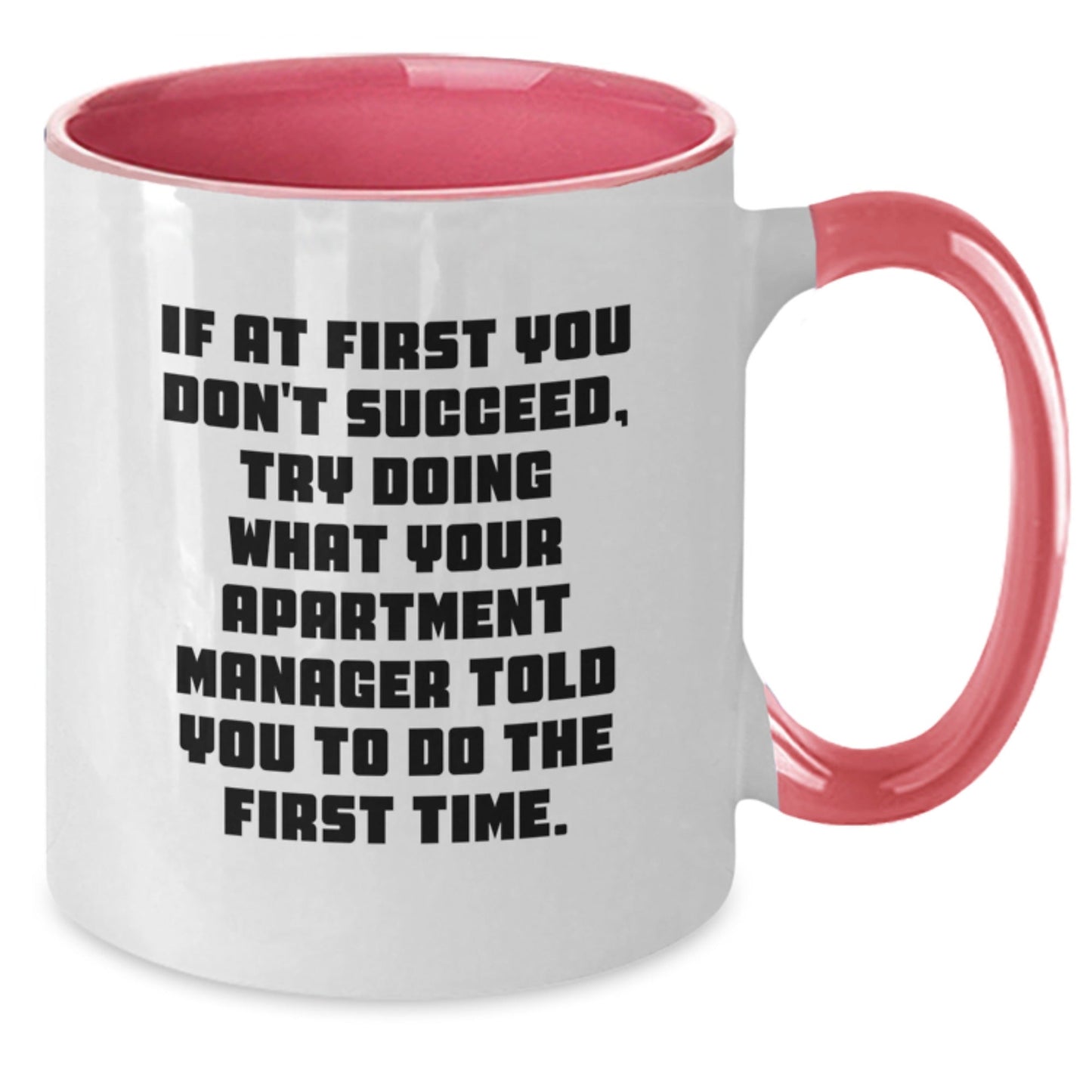 Funny Gifts from Men to Apartment Managers - Two Tone Coffee Mug with Inspirational Quote, Christmas Unique Gifts for Apartment Managers, Men, Women, Friends, Coworkers, Family - The Buy Boom