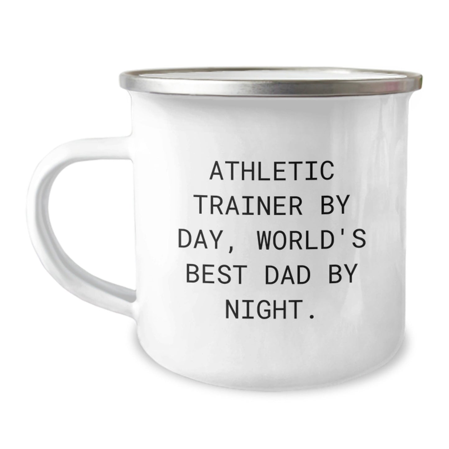 Funny Gifts from Men to Athletic Trainers, Inspirational Camping Mugs for Graduation, 'Athletic Trainer By Day, World's Best Dad By Night' Quote for Unique Gifts - The Buy Boom