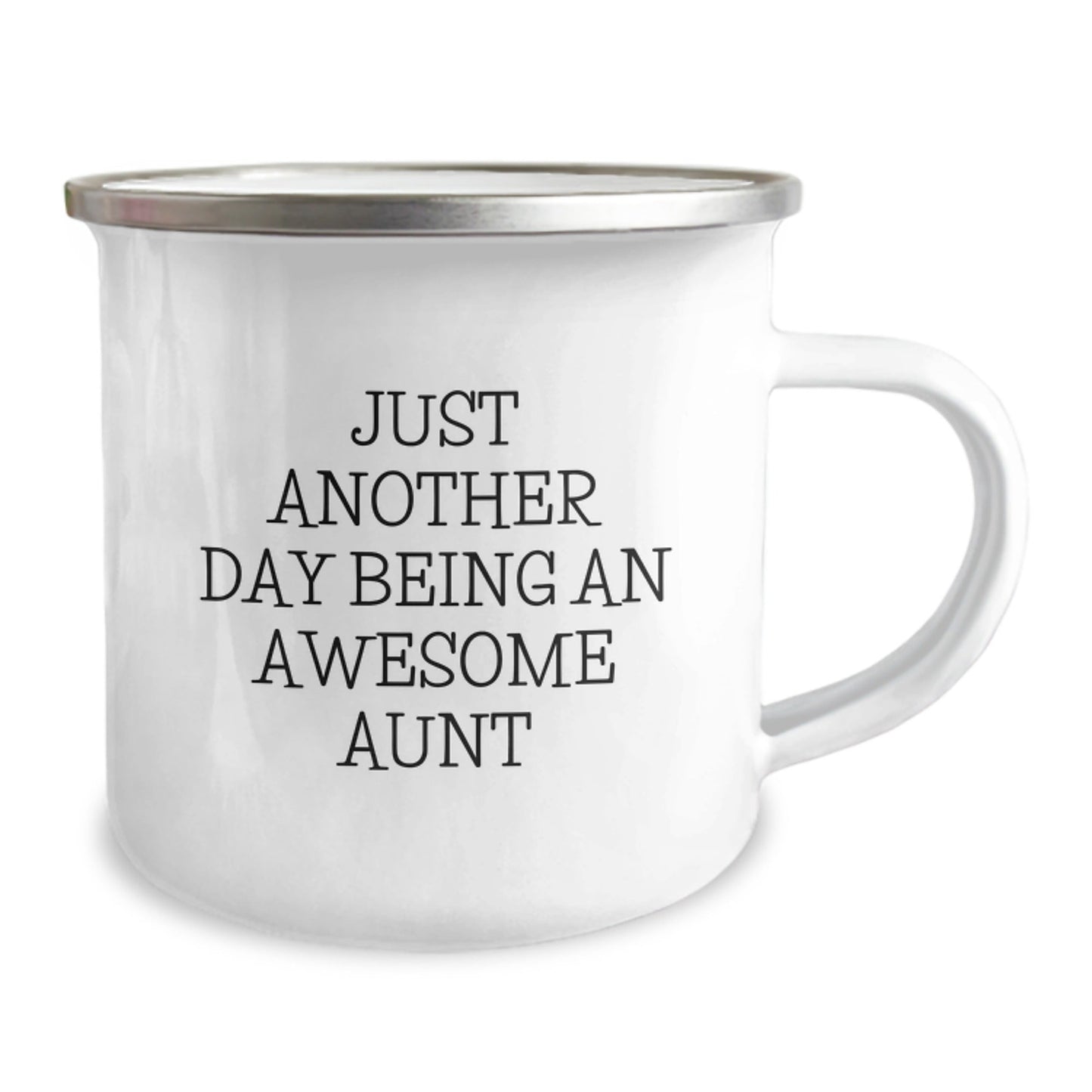 Funny Gifts from Men to Aunt, Camping Mug with Just Another Day Being An Awesome Aunt Quote, Unique Christmas Unique Gifts - The Buy Boom