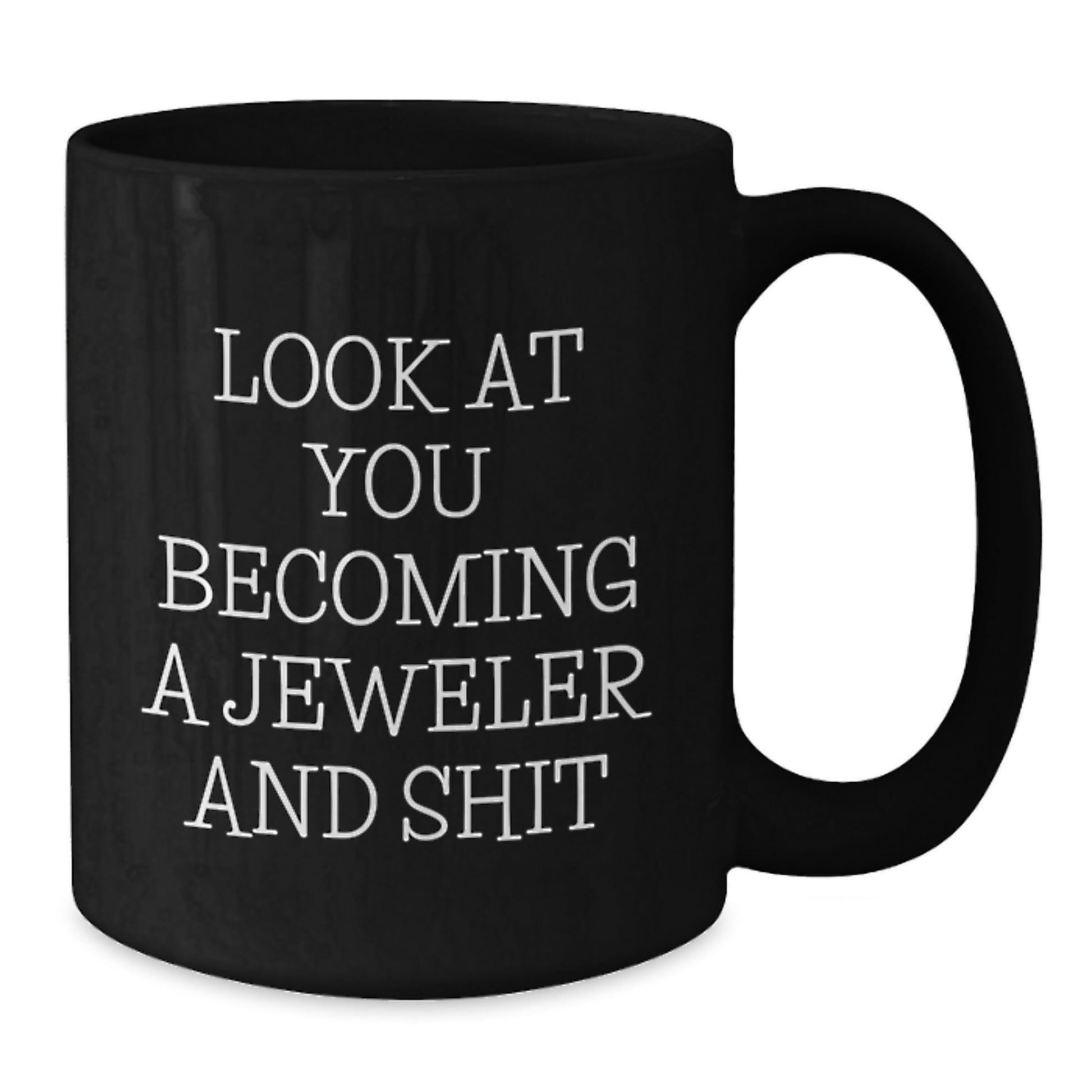 Funny Gifts from Men to Women Jeweler Family Friends Christmas Unique Presents - Jeweler Becoming a Thing Quote Black Coffee Mug - The Buy Boom