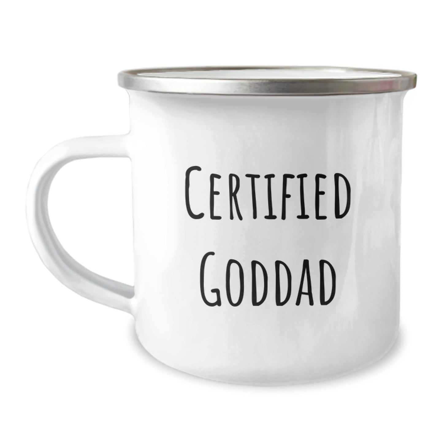 Funny Goddad Gifts - Certified Goddad Quote Camping Mug for Men, Friends, or Family Birthday Unique Gifts from Dad, Perfect for Outdoor Enthusiasts - The Buy Boom