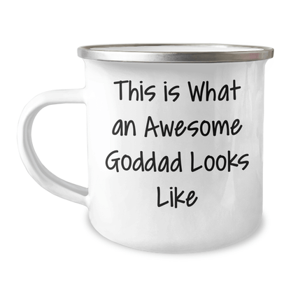 Funny Goddad Gifts, Father's Day Unique Camping Mug, 'This Is What An Awesome Goddad Looks Like', Gifts from Men, Gifts for Goddad - The Buy Boom