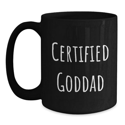 Funny Goddad Gifts for Men - Birthday Unique Gifts from Friends - Goddad Black Coffee Mug - The Buy Boom