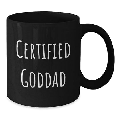 Funny Goddad Gifts for Men - Birthday Unique Gifts from Friends - Goddad Black Coffee Mug - The Buy Boom