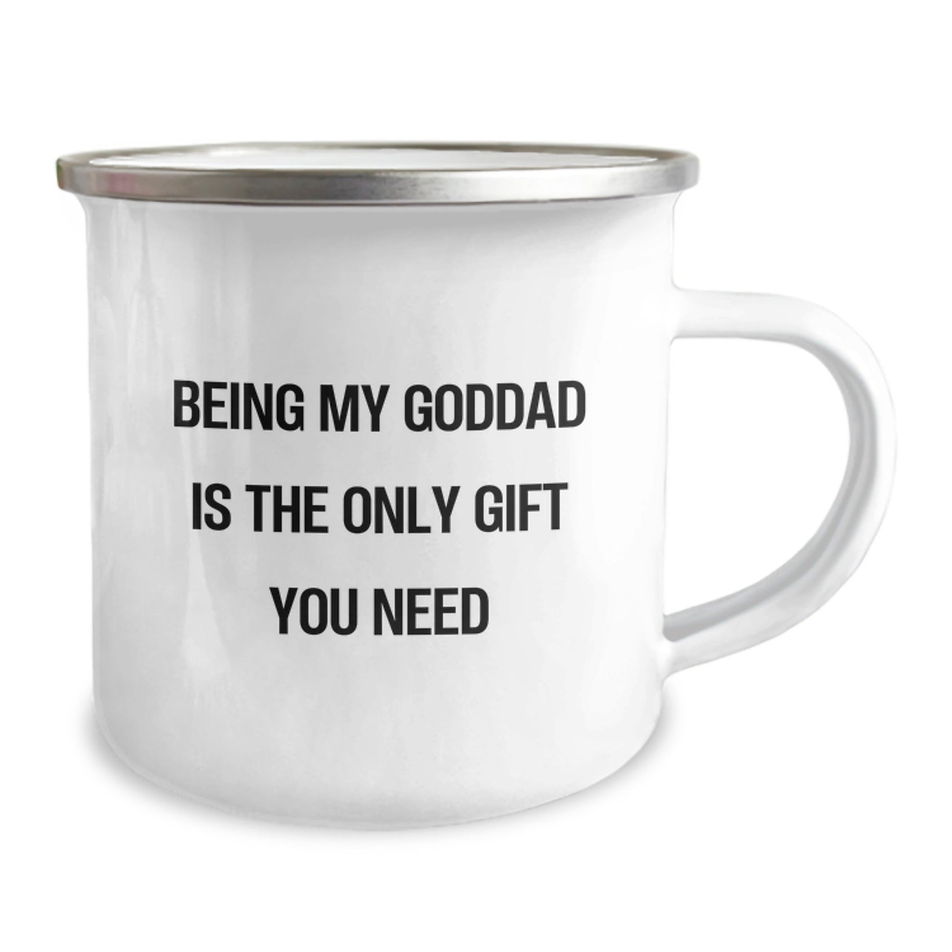 Funny Goddad Gifts from Family, Being My Goddad Is The Only Gift You Need Camping Mug for Men, Unique Christmas Unique Gifts - The Buy Boom