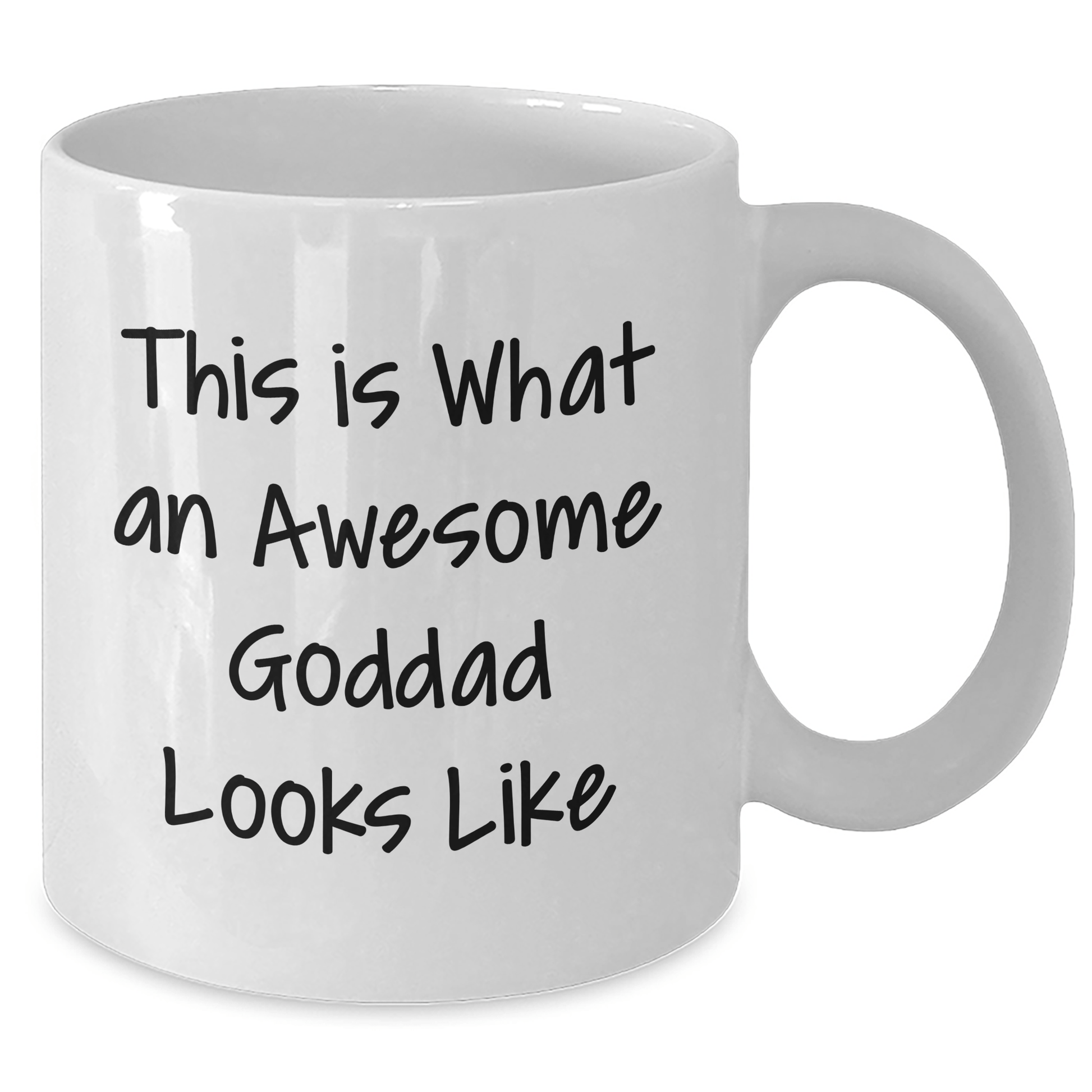 Funny Goddad Gifts from Men for Goddad, White Coffee Mug Quote 'This Is What An Awesome Goddad Looks Like' for Father's Day - The Buy Boom