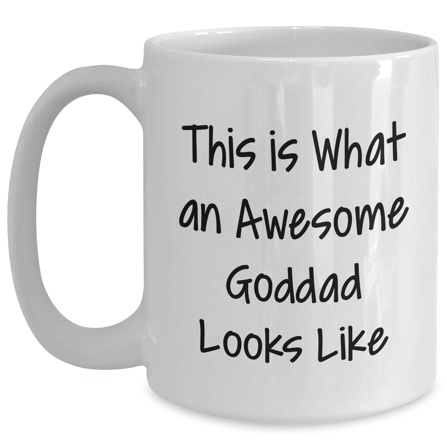 Funny Goddad Gifts from Men for Goddad, White Coffee Mug Quote 'This Is What An Awesome Goddad Looks Like' for Father's Day - The Buy Boom
