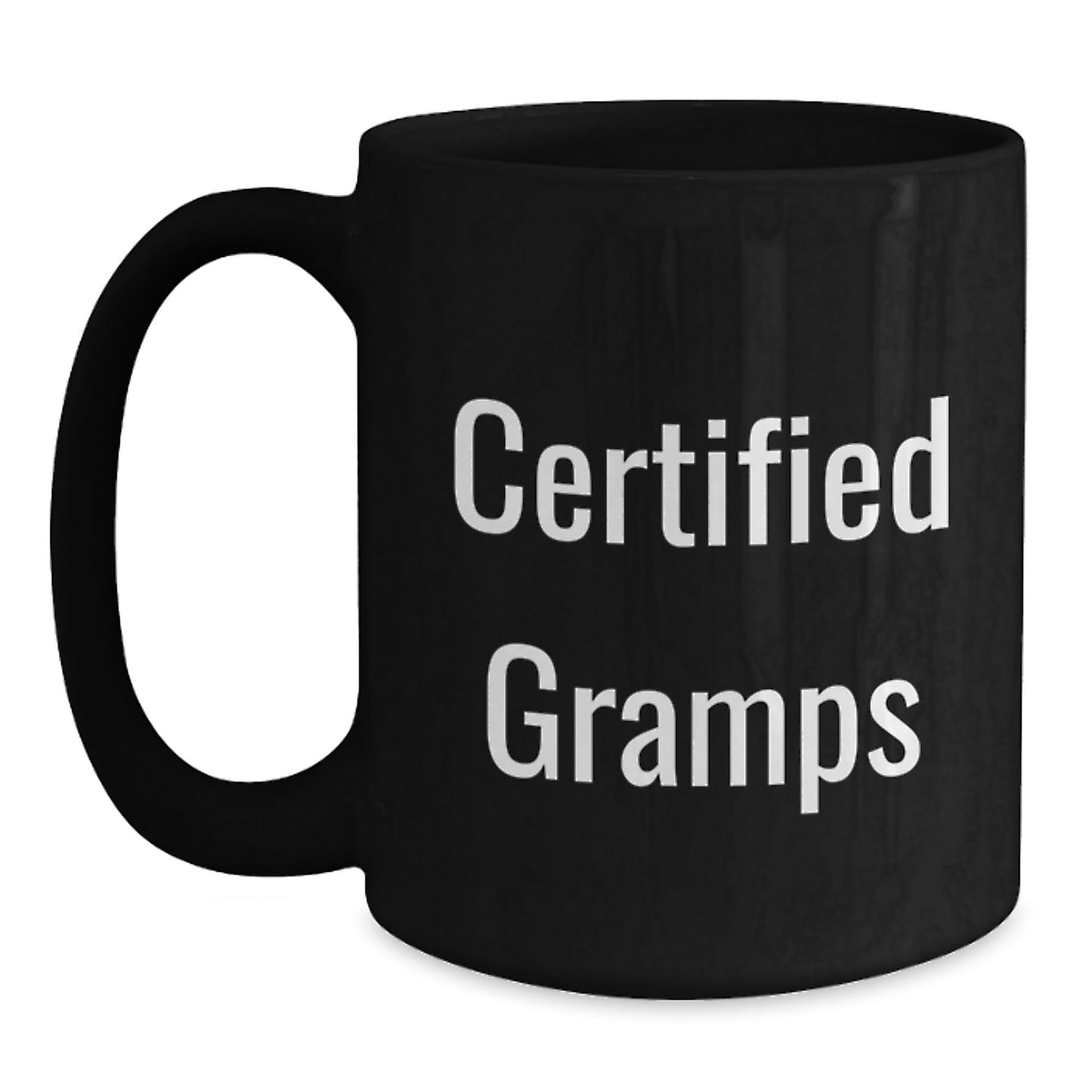 Funny Gramps Black Coffee Mugs Gifts from Men to Gramps on Graduation, Certified Gramps Humor, Black Coffee Mug with 11oz or 15oz Capacity, Microwave Dishwasher Safe - The Buy Boom