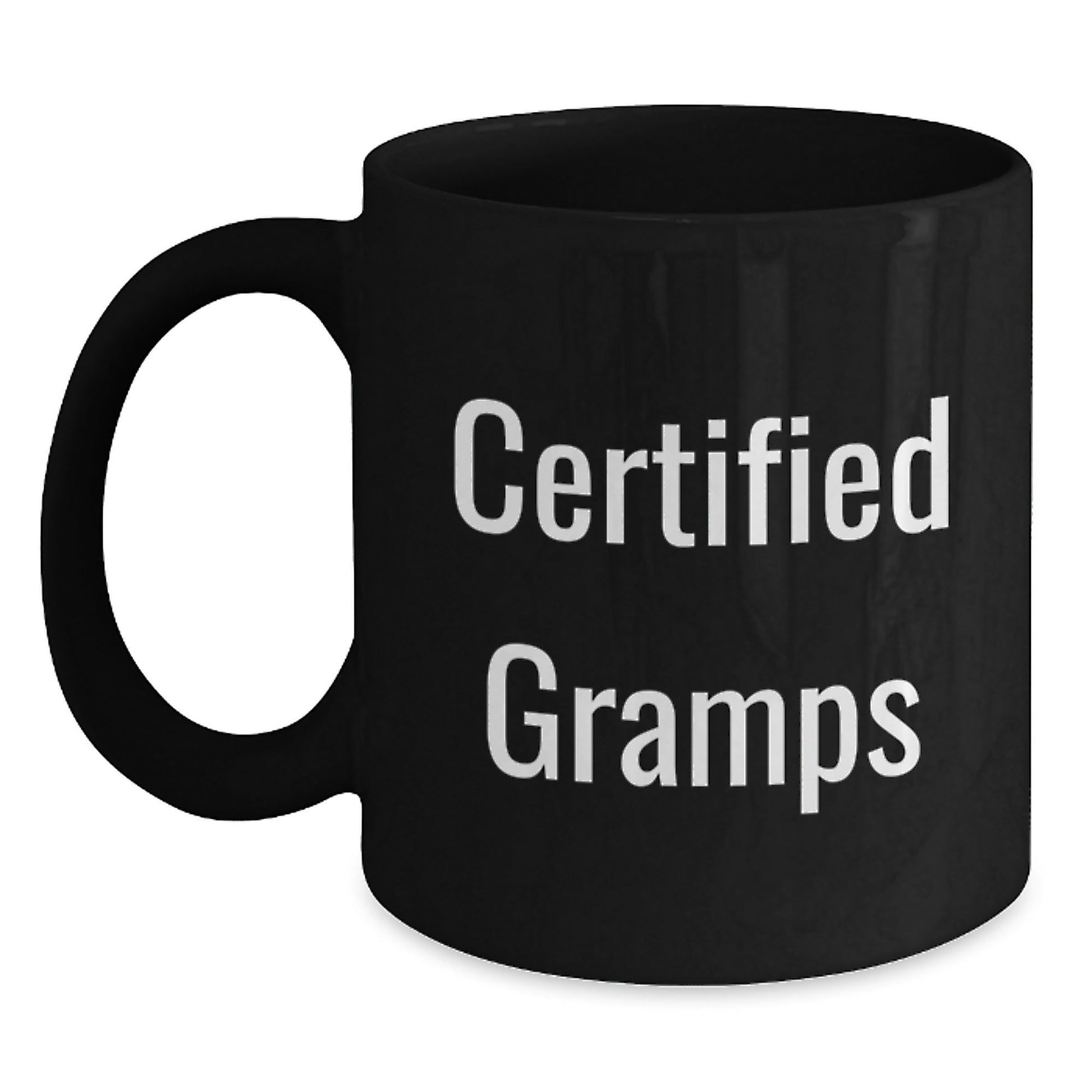 Funny Gramps Black Coffee Mugs Gifts from Men to Gramps on Graduation, Certified Gramps Humor, Black Coffee Mug with 11oz or 15oz Capacity, Microwave Dishwasher Safe - The Buy Boom