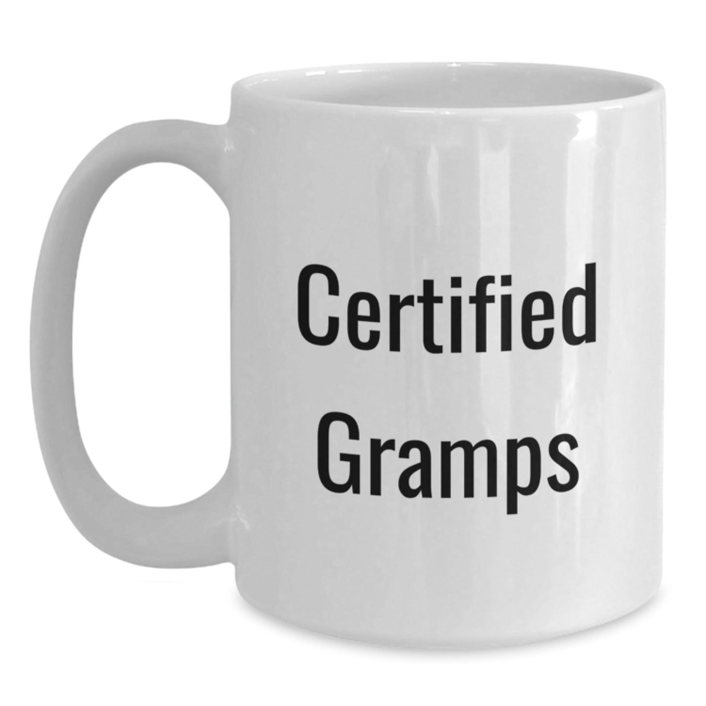 Funny Gramps Gifts for Men from Family, White Coffee Mug with Certified Gramps Quote for Graduation Unique Gifts - The Buy Boom