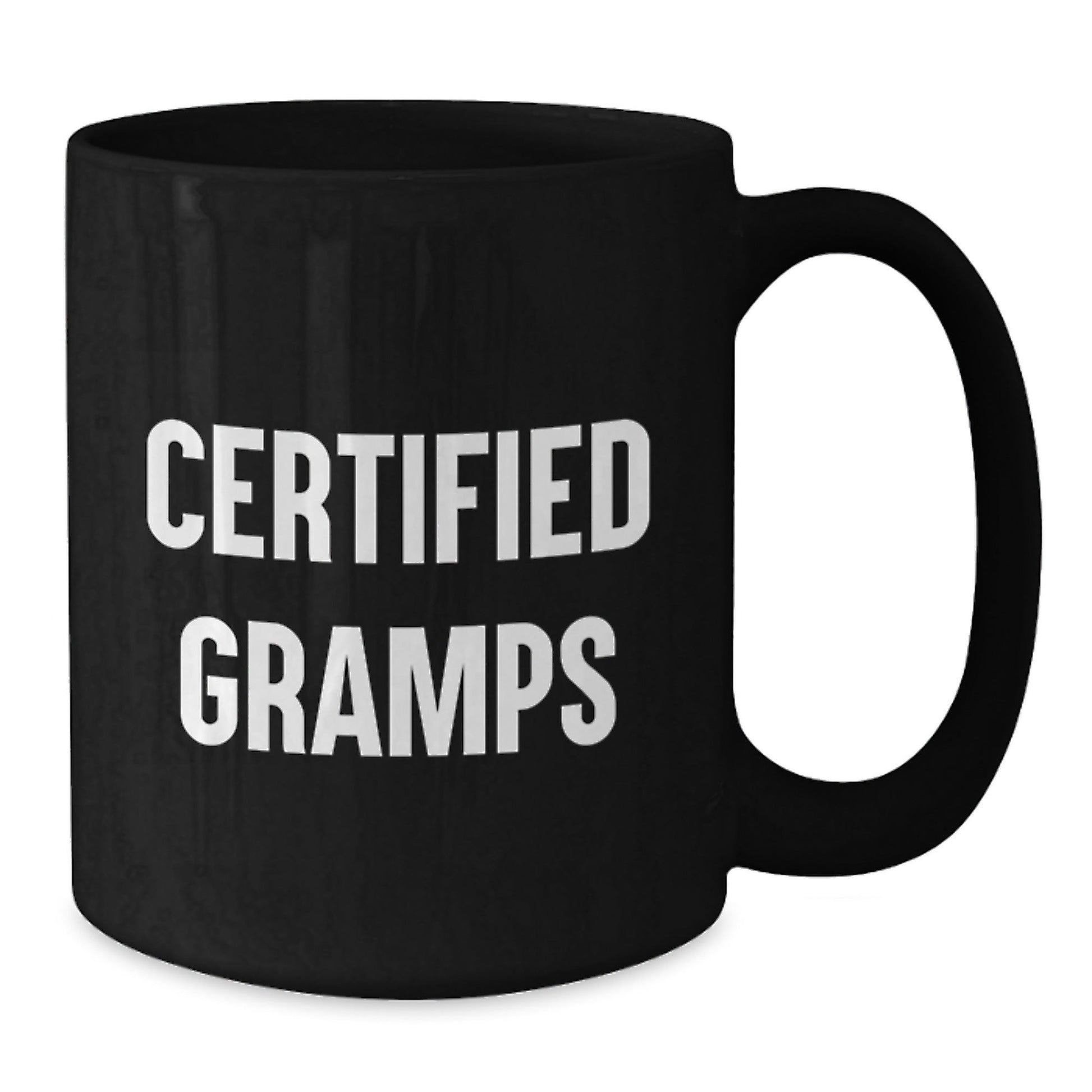 Funny Gramps Gifts from Men to Gramps on Graduation - Black Coffee Mug with Inspirational Quote - The Buy Boom
