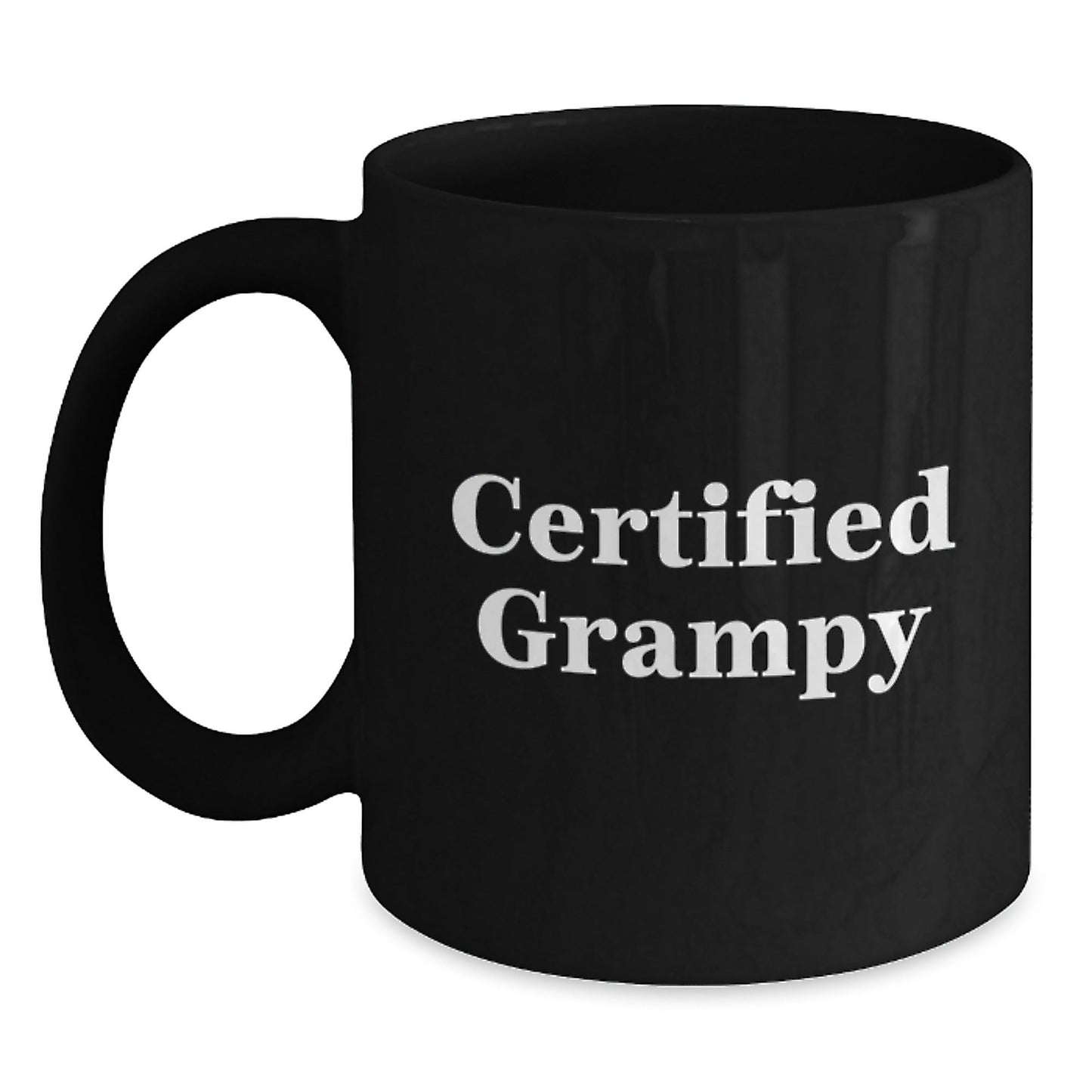 Funny Grampy Gifts for Men from Family - Black Coffee Mug for Graduation - Certified Grampy Quote - The Buy Boom