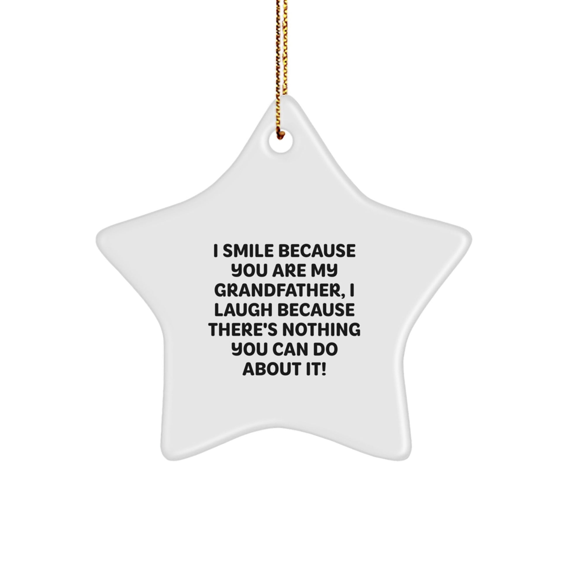 Funny Grandfather Gifts from Men to Grandfather, Star Ornament Decorations for Grandfather, Christmas Unique Gifts for Grandfather - The Buy Boom