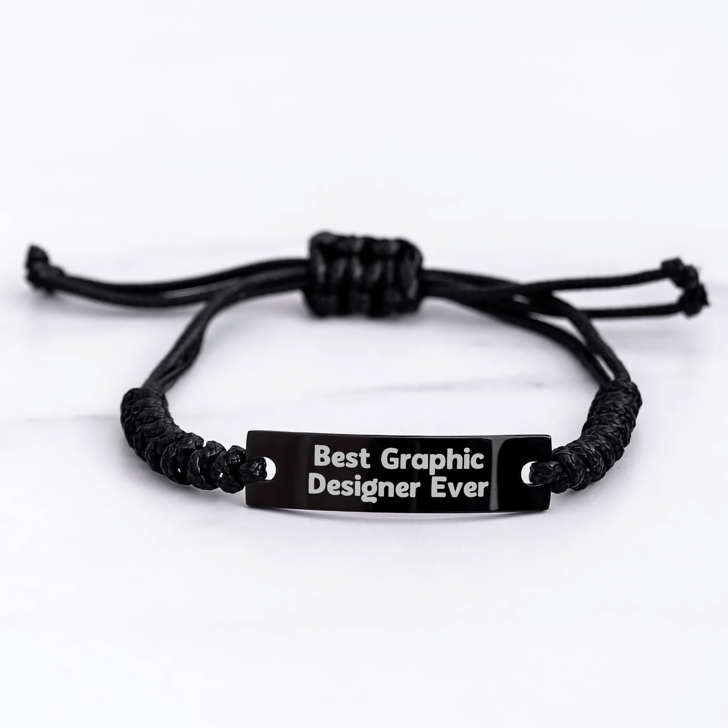 Funny Graphic Designer Gifts - Best Graphic Designer Ever Rope Bracelet - The Buy Boom