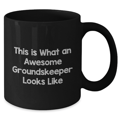 Funny Groundskeeper Gift from Men – Black Coffee Mug 11oz or 15oz - The Buy Boom