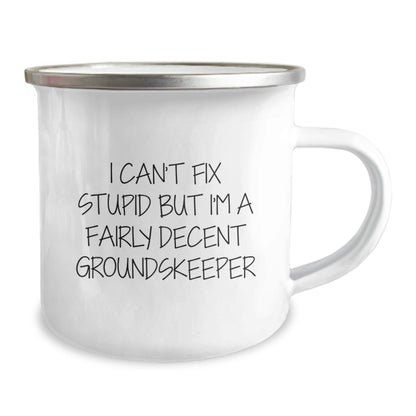 Funny groundskeeper Gifts for Christmas - Unique Camping Mug from Friends for Family Members - The Buy Boom