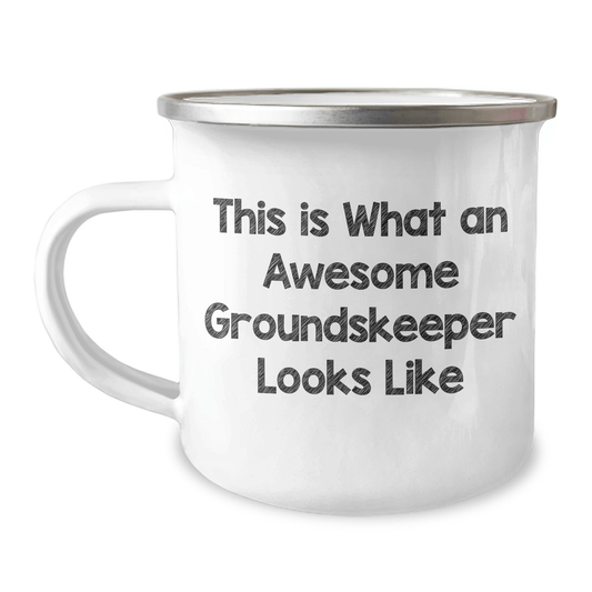 Funny groundskeeper Gifts for Men, Camping Mug with 'This Is What An Awesome groundskeeper Looks Like' Quote, Gifts from Men to groundskeeper, Father's Day Unique Gifts - The Buy Boom