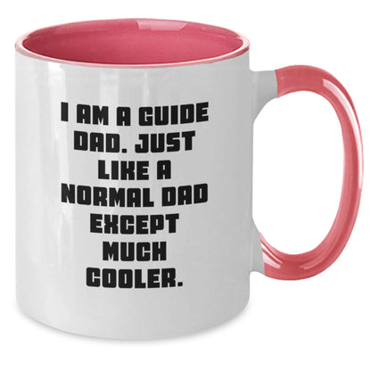 Funny Guide Dad Two Tone Coffee Mugs Gifts for Guide Men - Gift from Guide Dad - Christmas Unique Gifts - I Am A Guide Dad - Guide Gifts - The Buy Boom