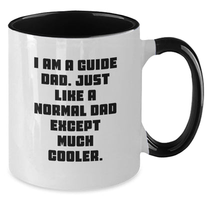 Funny Guide Dad Two Tone Coffee Mugs Gifts for Guide Men - Gift from Guide Dad - Christmas Unique Gifts - I Am A Guide Dad - Guide Gifts - The Buy Boom