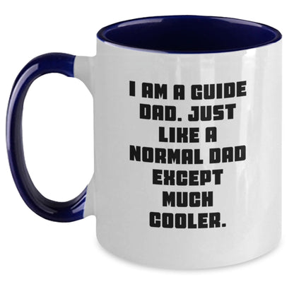 Funny Guide Dad Two Tone Coffee Mugs Gifts for Guide Men - Gift from Guide Dad - Christmas Unique Gifts - I Am A Guide Dad - Guide Gifts - The Buy Boom