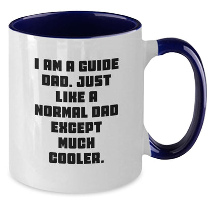 Funny Guide Dad Two Tone Coffee Mugs Gifts for Guide Men - Gift from Guide Dad - Christmas Unique Gifts - I Am A Guide Dad - Guide Gifts - The Buy Boom