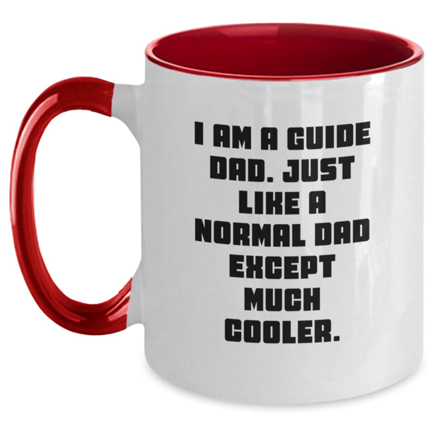 Funny Guide Dad Two Tone Coffee Mugs Gifts for Guide Men - Gift from Guide Dad - Christmas Unique Gifts - I Am A Guide Dad - Guide Gifts - The Buy Boom