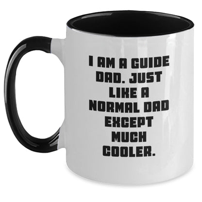 Funny Guide Dad Two Tone Coffee Mugs Gifts for Guide Men - Gift from Guide Dad - Christmas Unique Gifts - I Am A Guide Dad - Guide Gifts - The Buy Boom