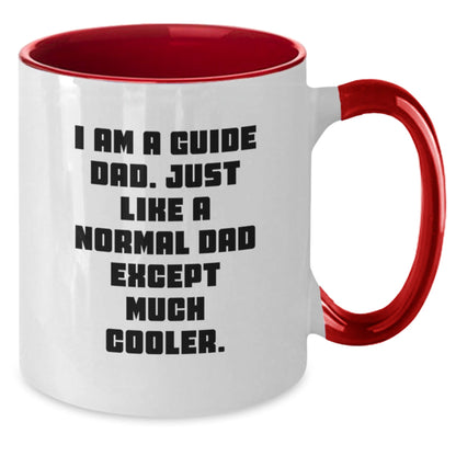 Funny Guide Dad Two Tone Coffee Mugs Gifts for Guide Men - Gift from Guide Dad - Christmas Unique Gifts - I Am A Guide Dad - Guide Gifts - The Buy Boom